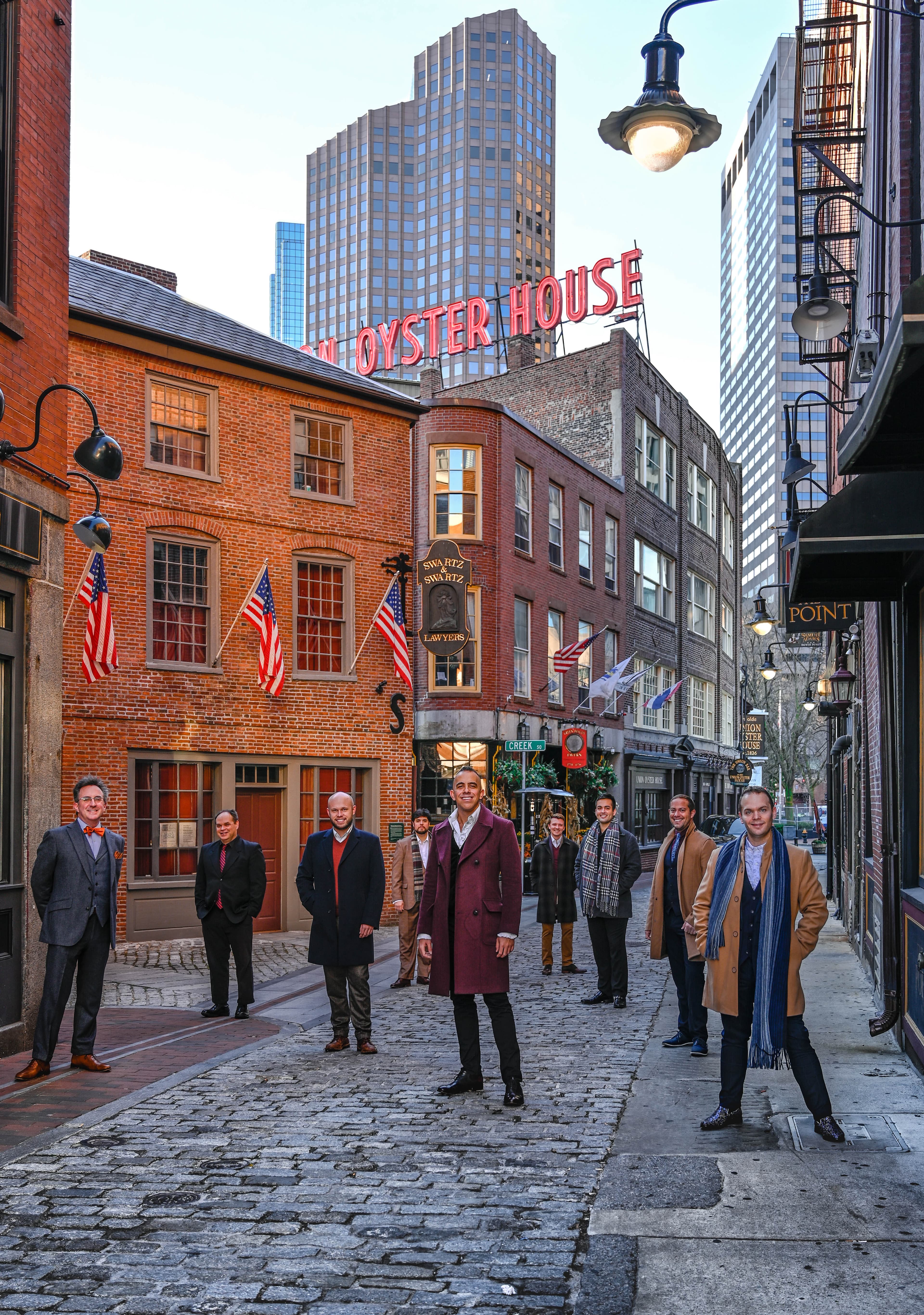 Renaissance Men performing together in Boston